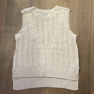 Rachel Zoe cream colored sweater vest